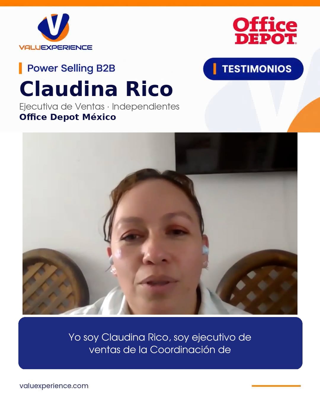 Imagen del vídeo de Claudina Rico
