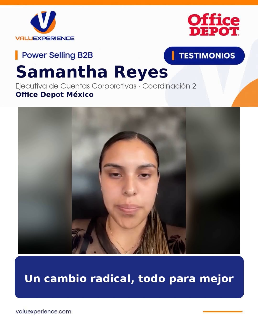 Imagen del vídeo de Samantha Reyes