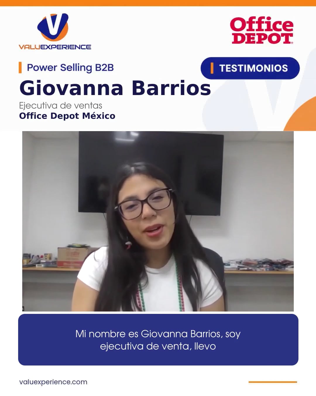 Imagen del vídeo de Giovanna Barrios