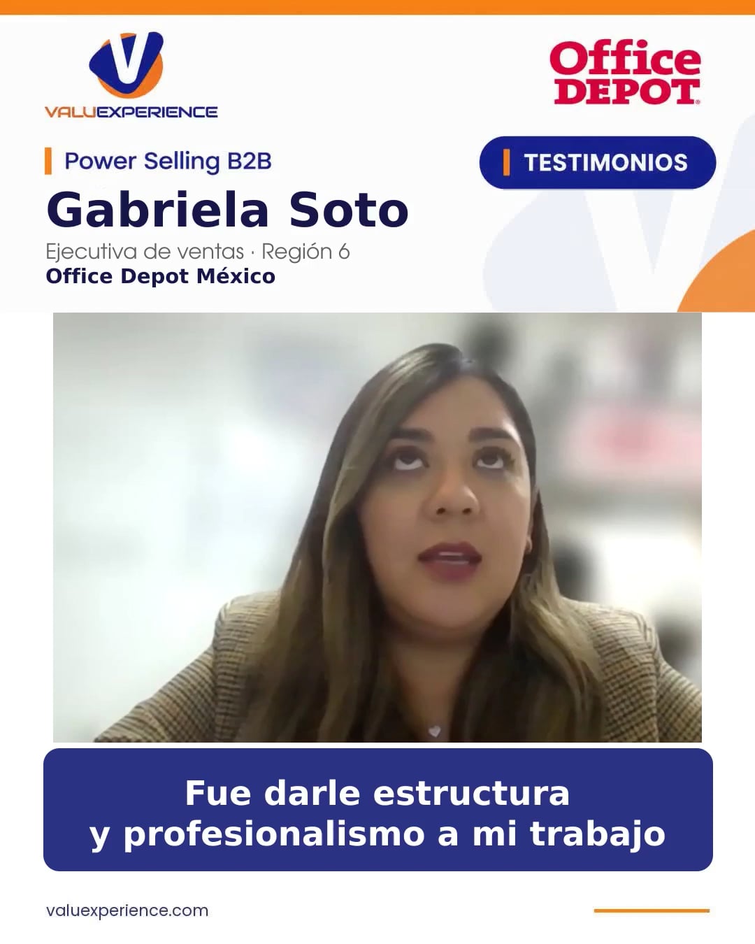 Imagen del vídeo de Gabriela Soto